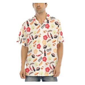 New! Bundle of 2 SF Giants Foodie Aloha Shirt - Size Med